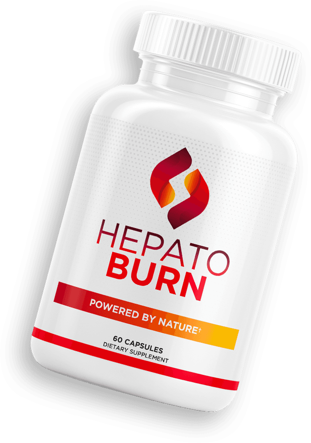 HepatoBurn natural supplement bottle for liver support and fat burning